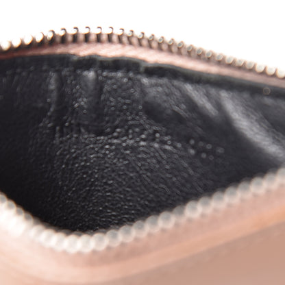 Saint Laurent Grained Calfskin 5 Fragments Zip Pouch Card Holder Nude Powder 7 of 7