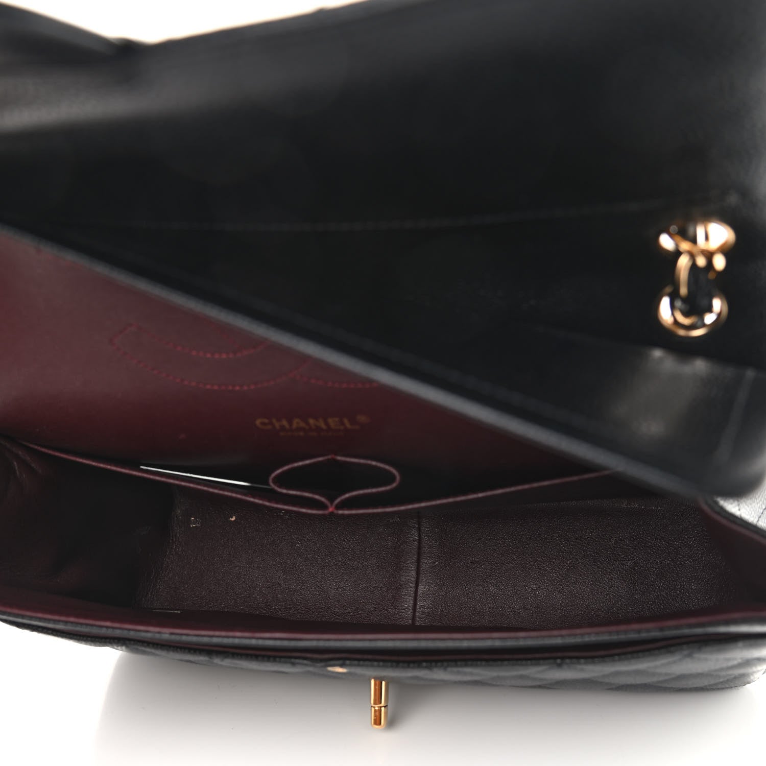 Chanel Caviar Quilted Jumbo Double Flap Black 5 of 11