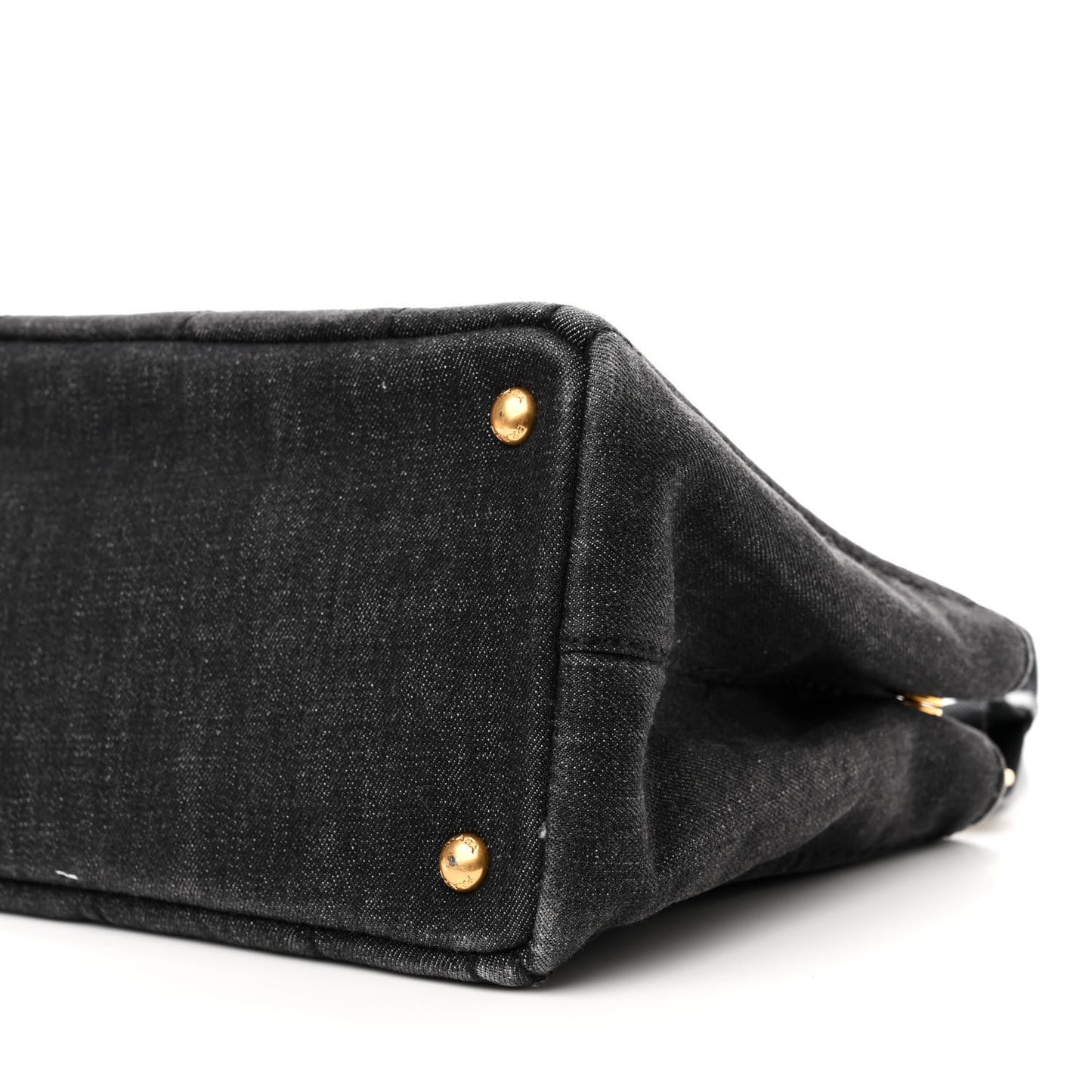 Denim Small Logo Tote Black