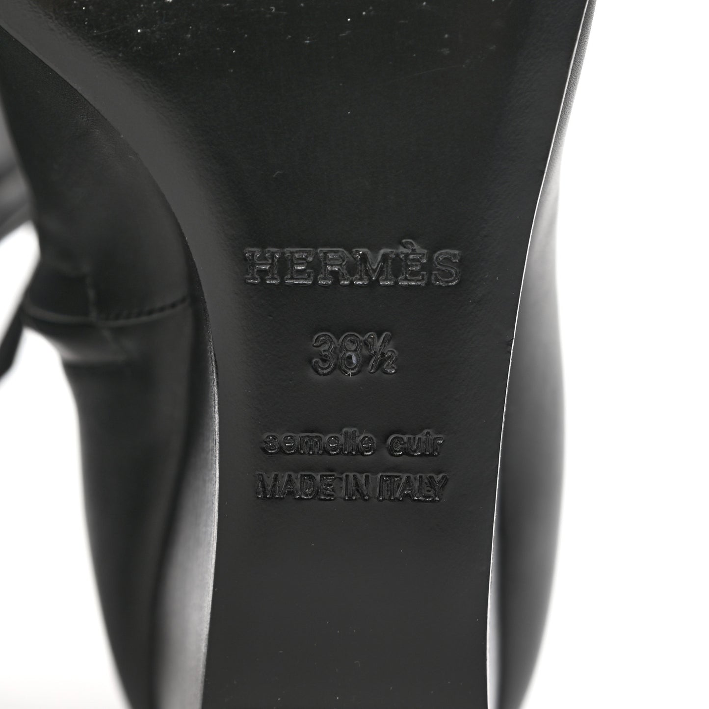 Calfskin Andrene Ankle Boots 38.5 Black