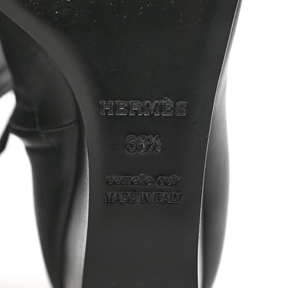 Hermes Calfskin Andrene Ankle Boots 38.5 Black 6 of 8