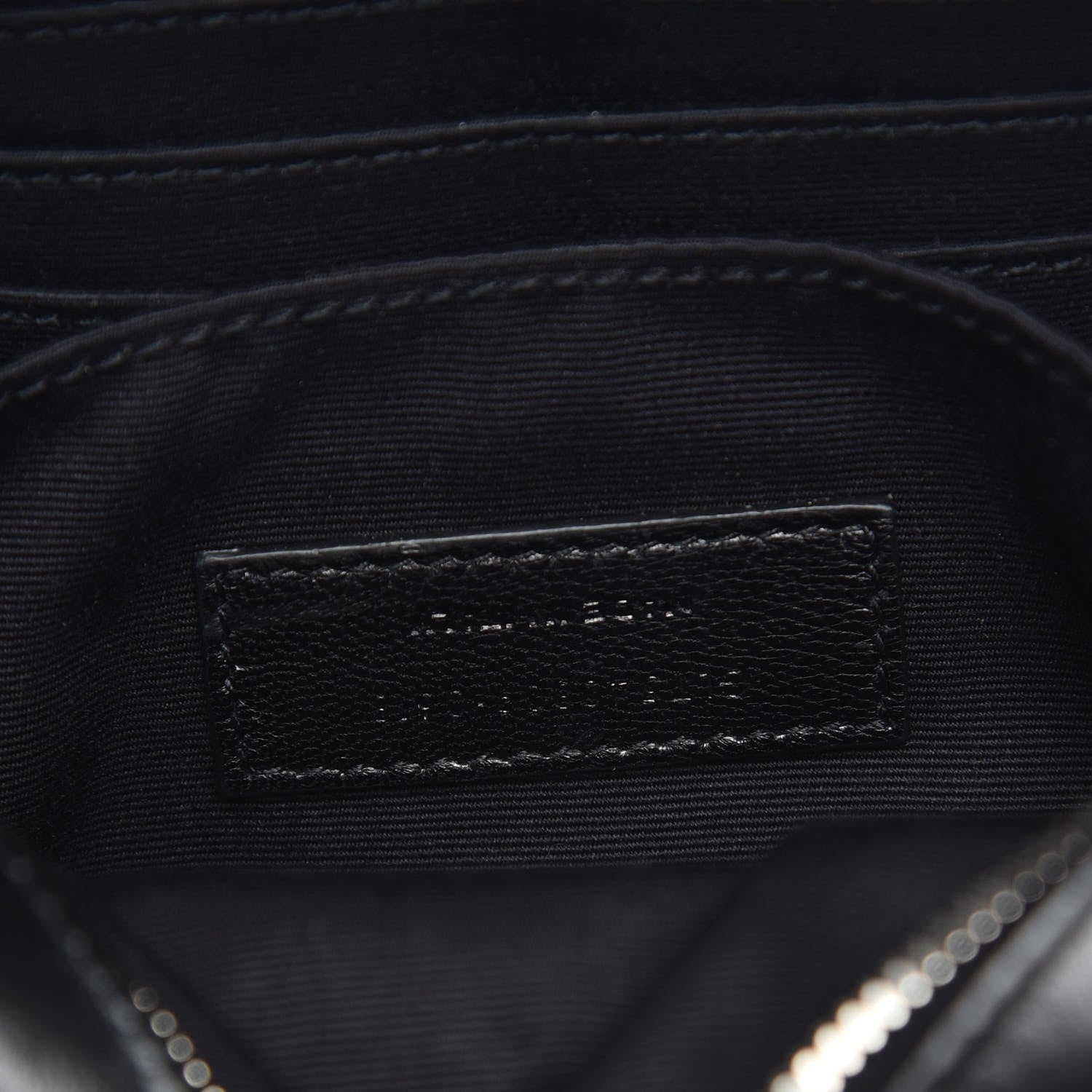 Saint Laurent Calfskin Matelasse Studded Monogram Lou Belt Bag Black 7 of 7