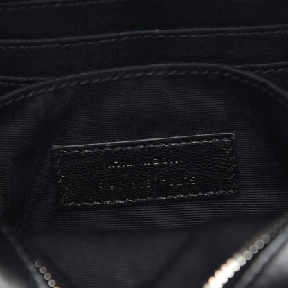 Saint Laurent Calfskin Matelasse Studded Monogram Lou Belt Bag Black 7 of 7