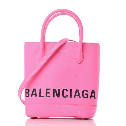 Balenciaga Grained Calfskin Ville Aj Tote XXS Acid Pink 1 of 9
