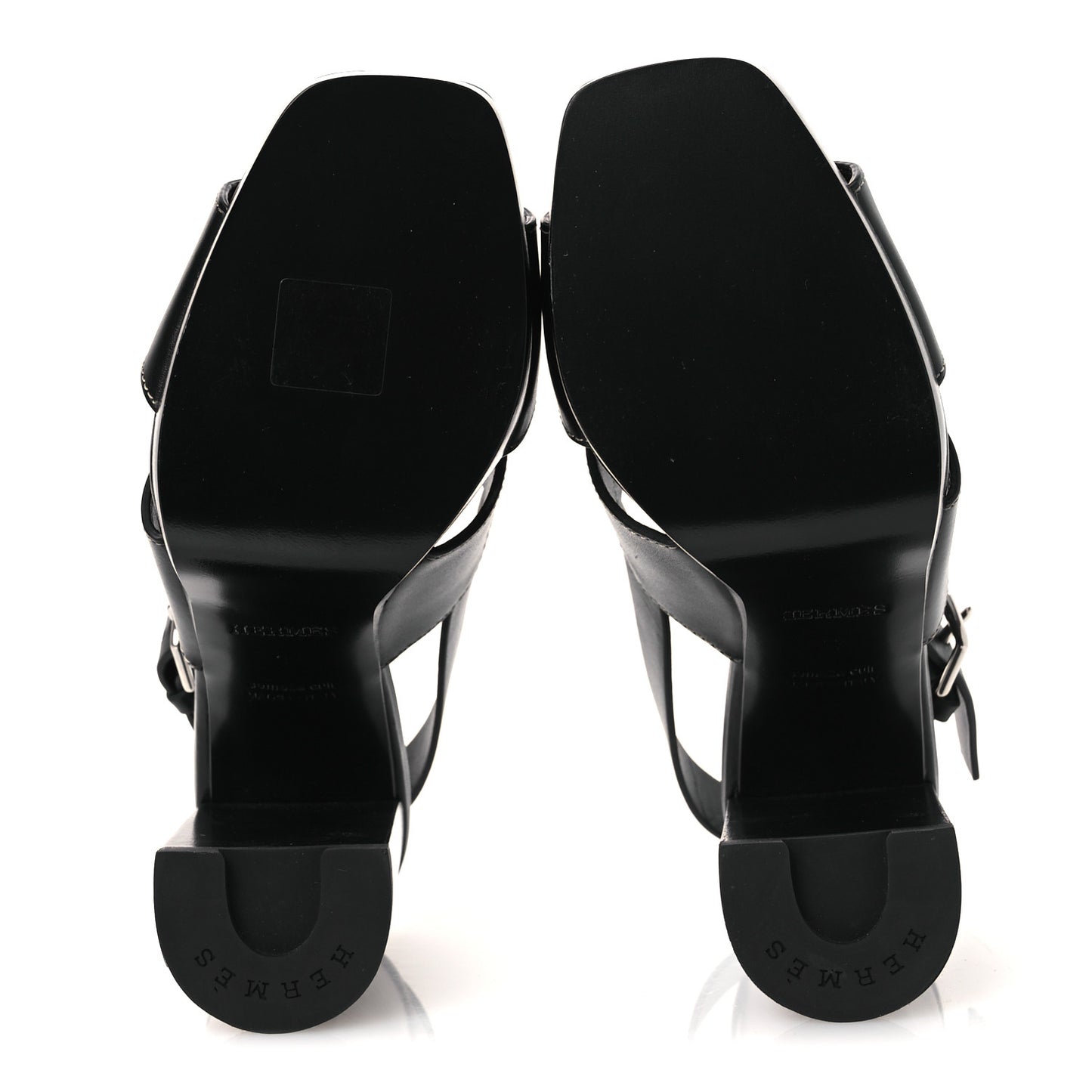 Calfskin Eris 90 Sandals 37 Black