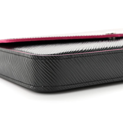 Louis Vuitton Epi Pochette Felicie Black Hot Pink 9 of 10