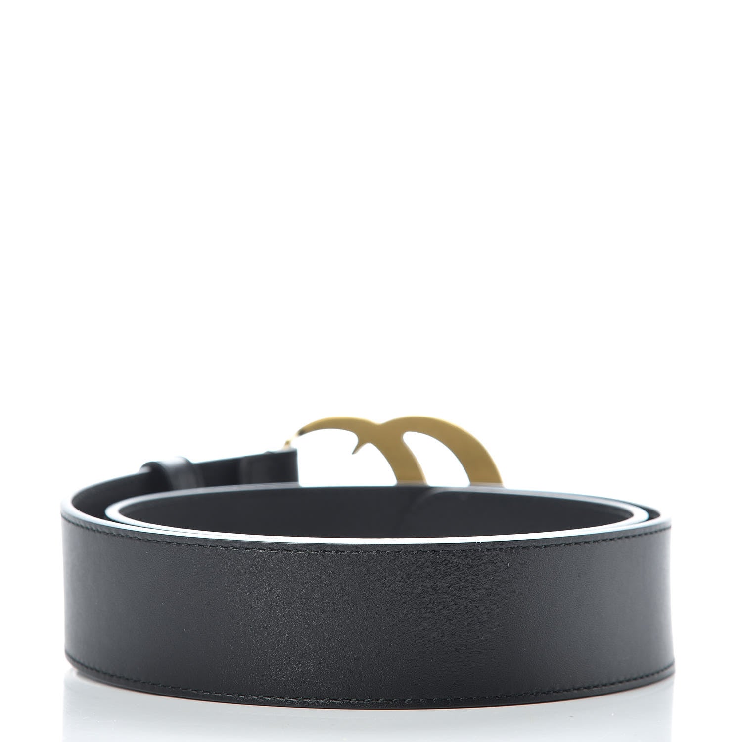Gucci Calfskin Double G 40mm Belt 75 30 Black 3 of 8