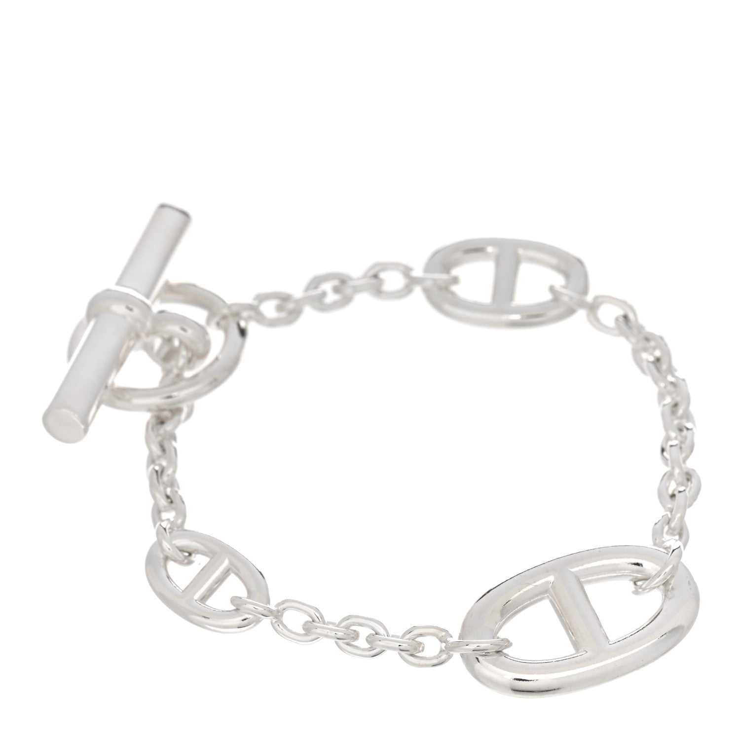 Hermes Sterling Silver Farandole Bracelet ST 1 of 4