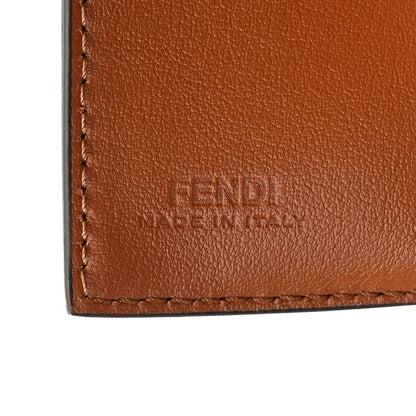 Fendi Vitello King Logo Embossed Micro Tri-Fold Wallet Cuoio 6 of 8