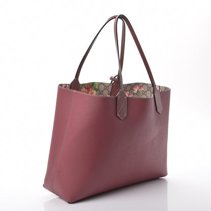 Gucci GG Supreme Monogram Blooms Medium Reversible Tote Beige Multicolor Dry Rose 6 of 16