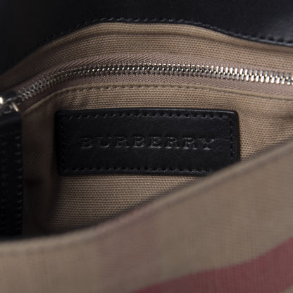 Burberry Canvas Mega Check Small Henham Crossbody Black 8 of 10