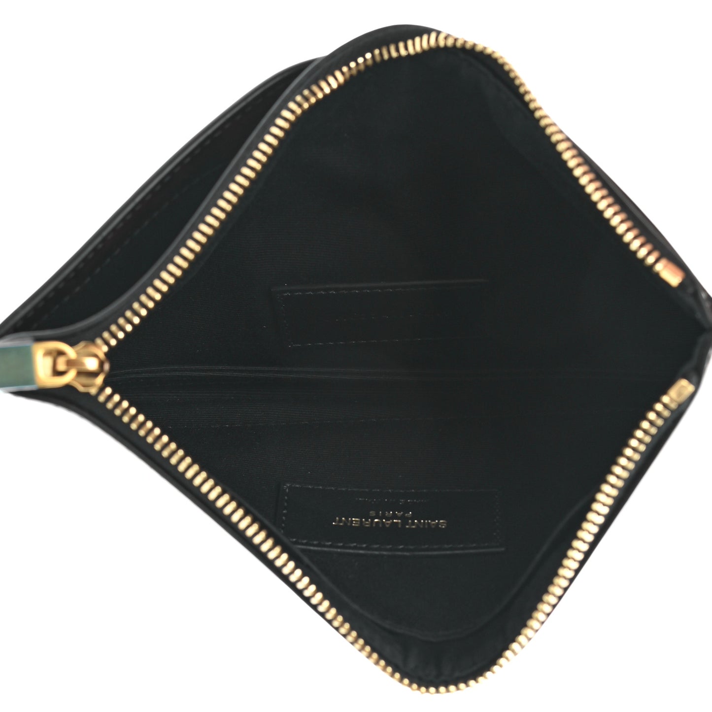 Patent Tartarugato Monogram Bill Pouch Tortoise Brown