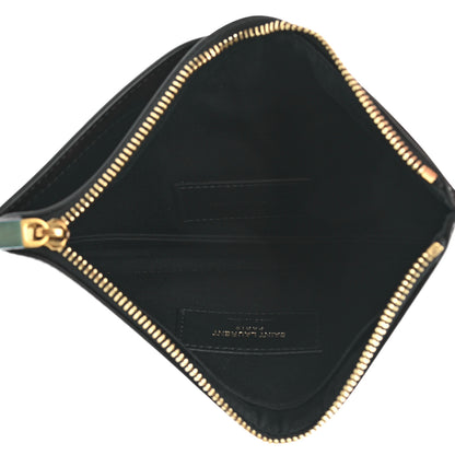 Saint Laurent Patent Tartarugato Monogram Bill Pouch Tortoise Brown 5 of 8
