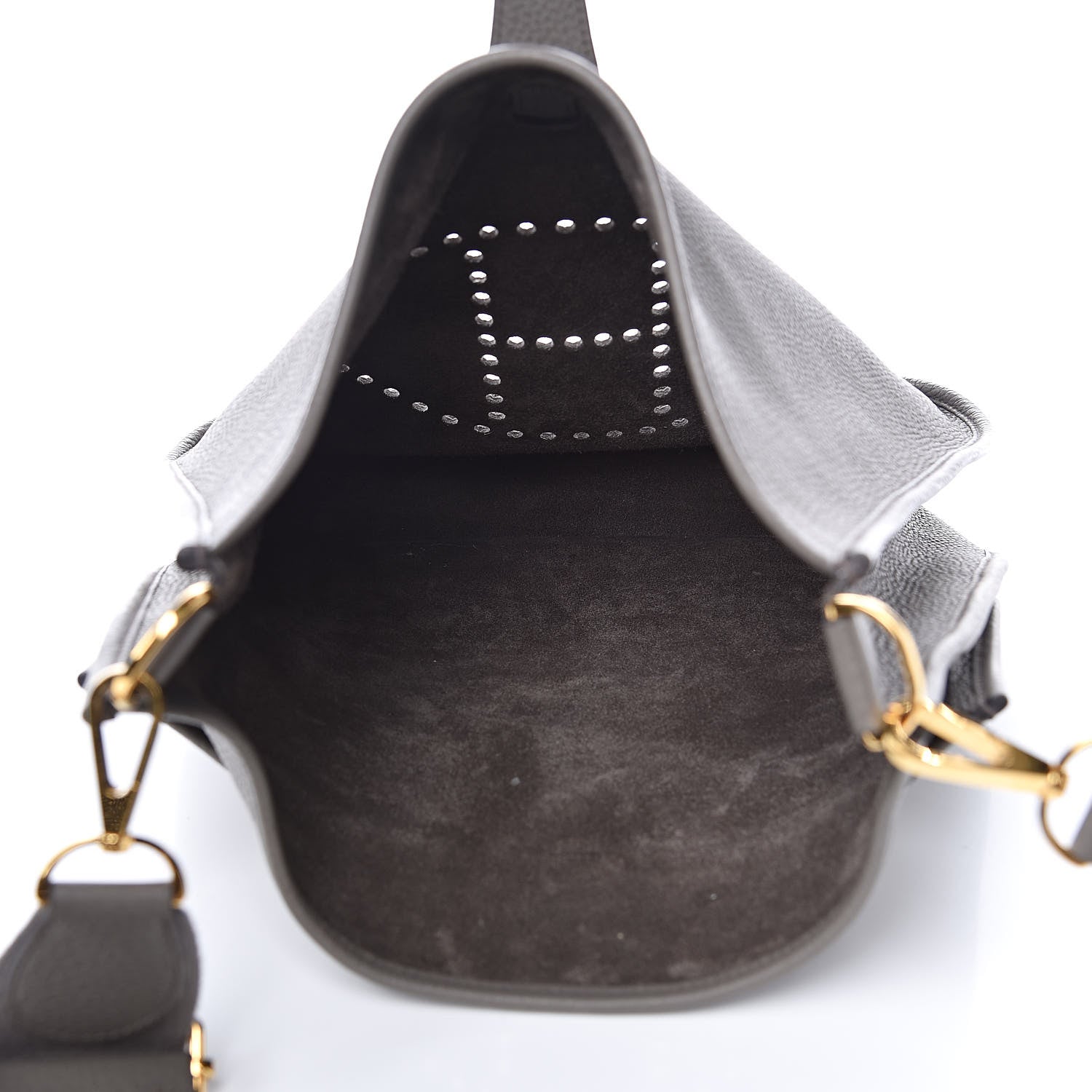 Hermes Taurillon Clemence Evelyne III GM Etain 5 of 10