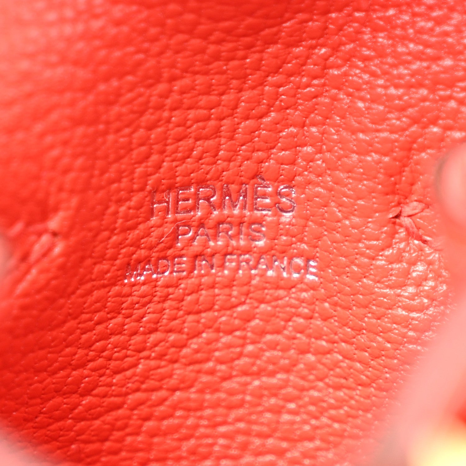 Hermes Tadelakt Chevre Mysore Kelly Quelle Idole Bag Charm Capucine Jaune De Naples Vert Vertigo Zanzibar 4 of 7