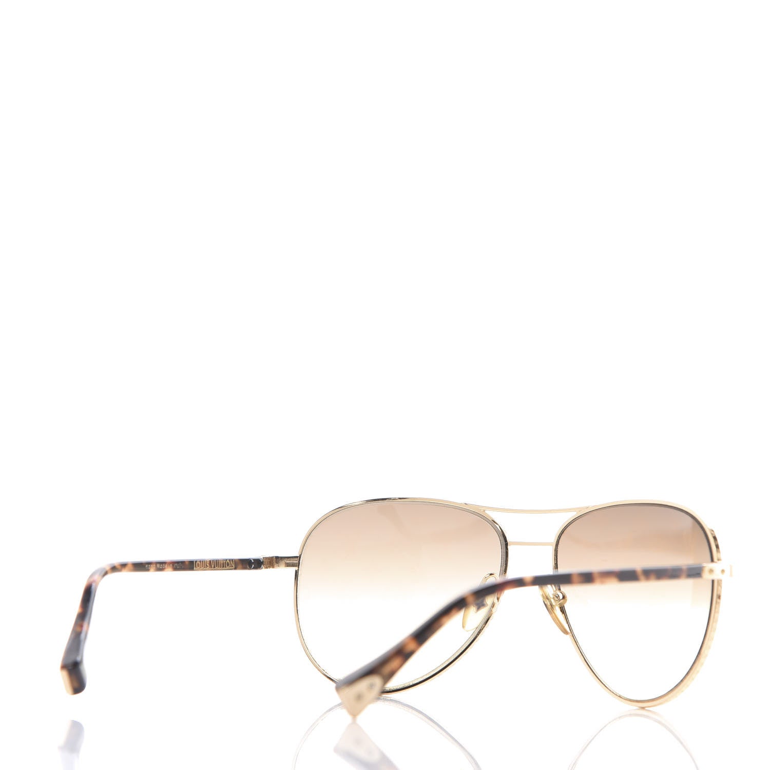 Louis Vuitton Aviator Sunglasses 70164U Brown 3 of 8