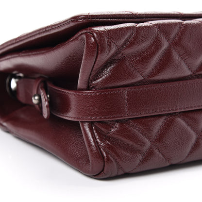 Chanel Goatskin Quilted Medium City Rock Flap Burgundy 8 of 10