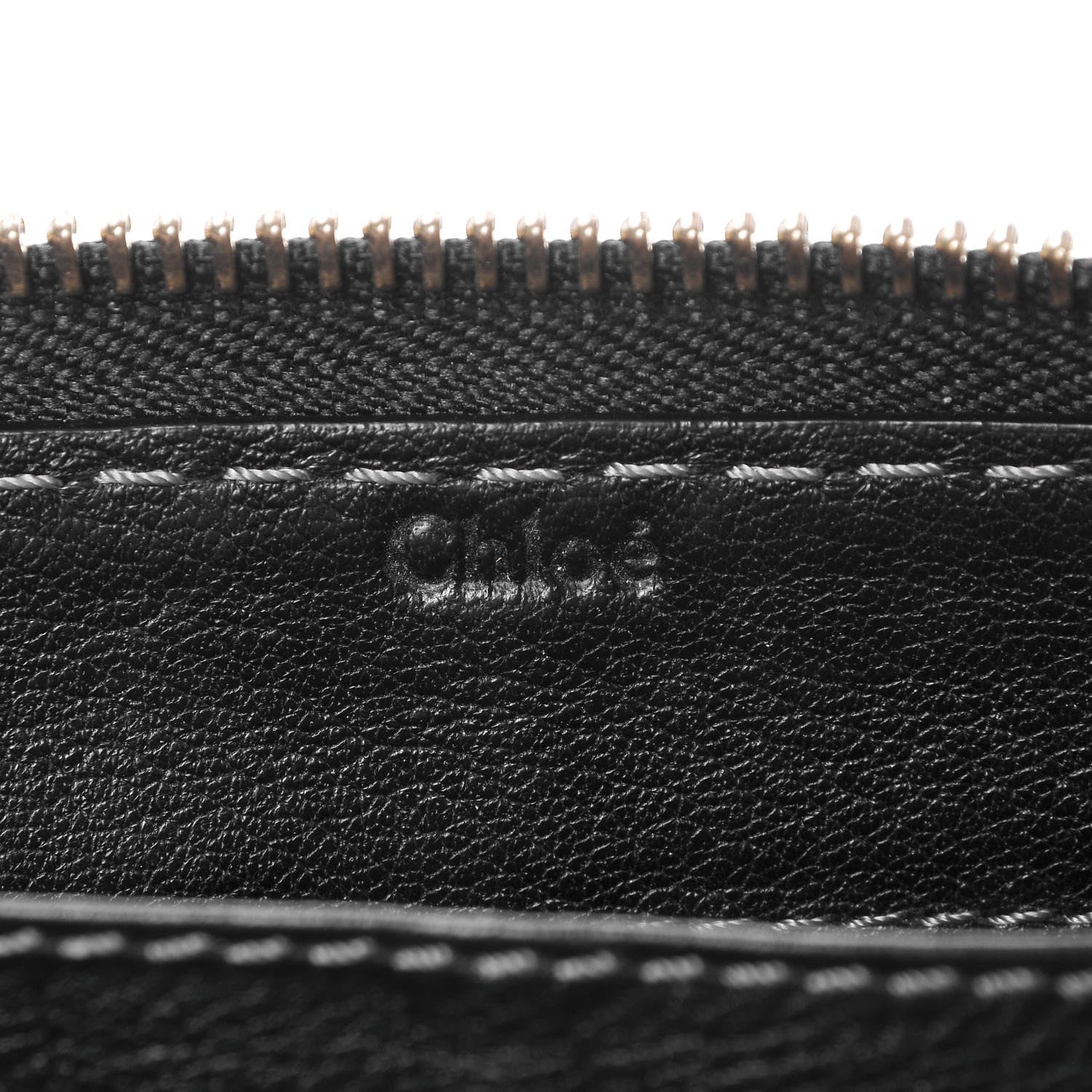 Chloe Grained Calfskin Marcie Long Zip Around Wallet Black 7 of 11