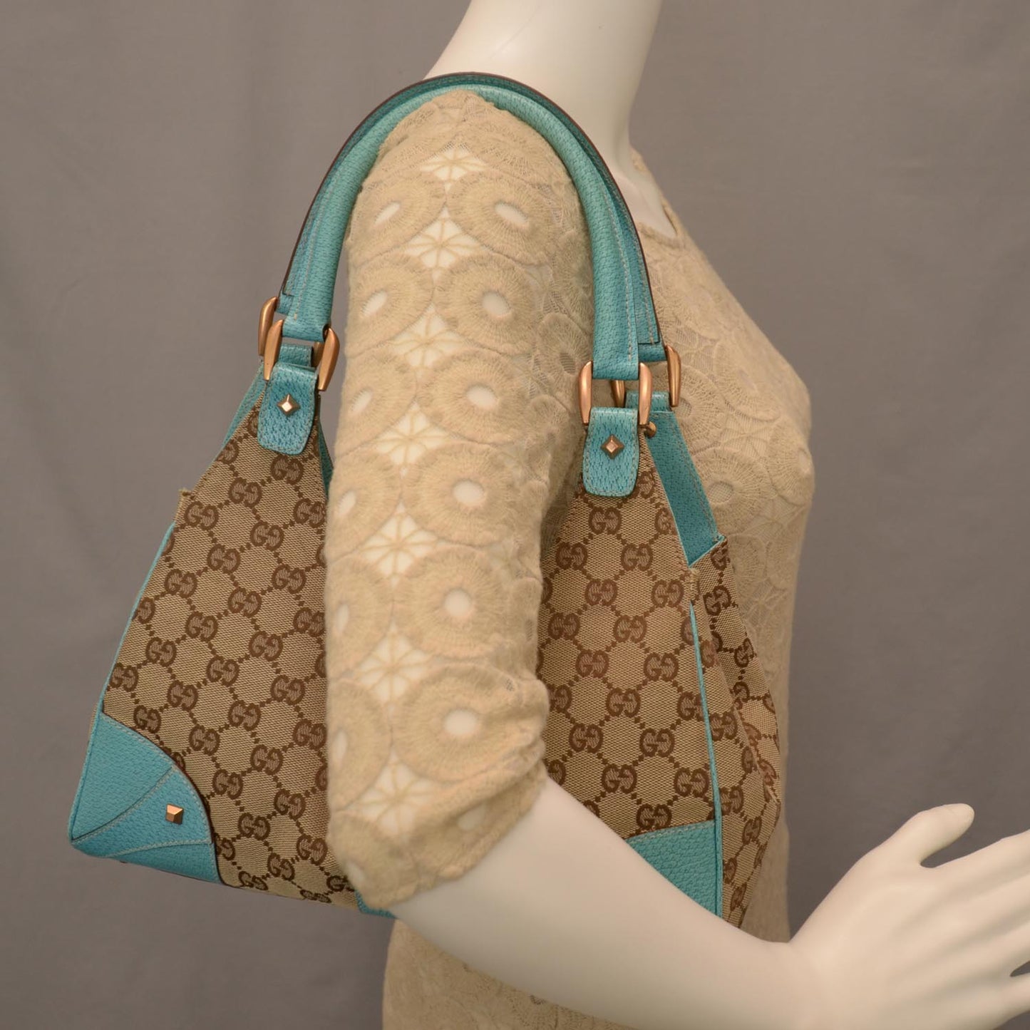 Monogram Bardot Turquoise