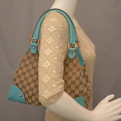 Gucci Monogram Bardot Turquoise 2 of 8