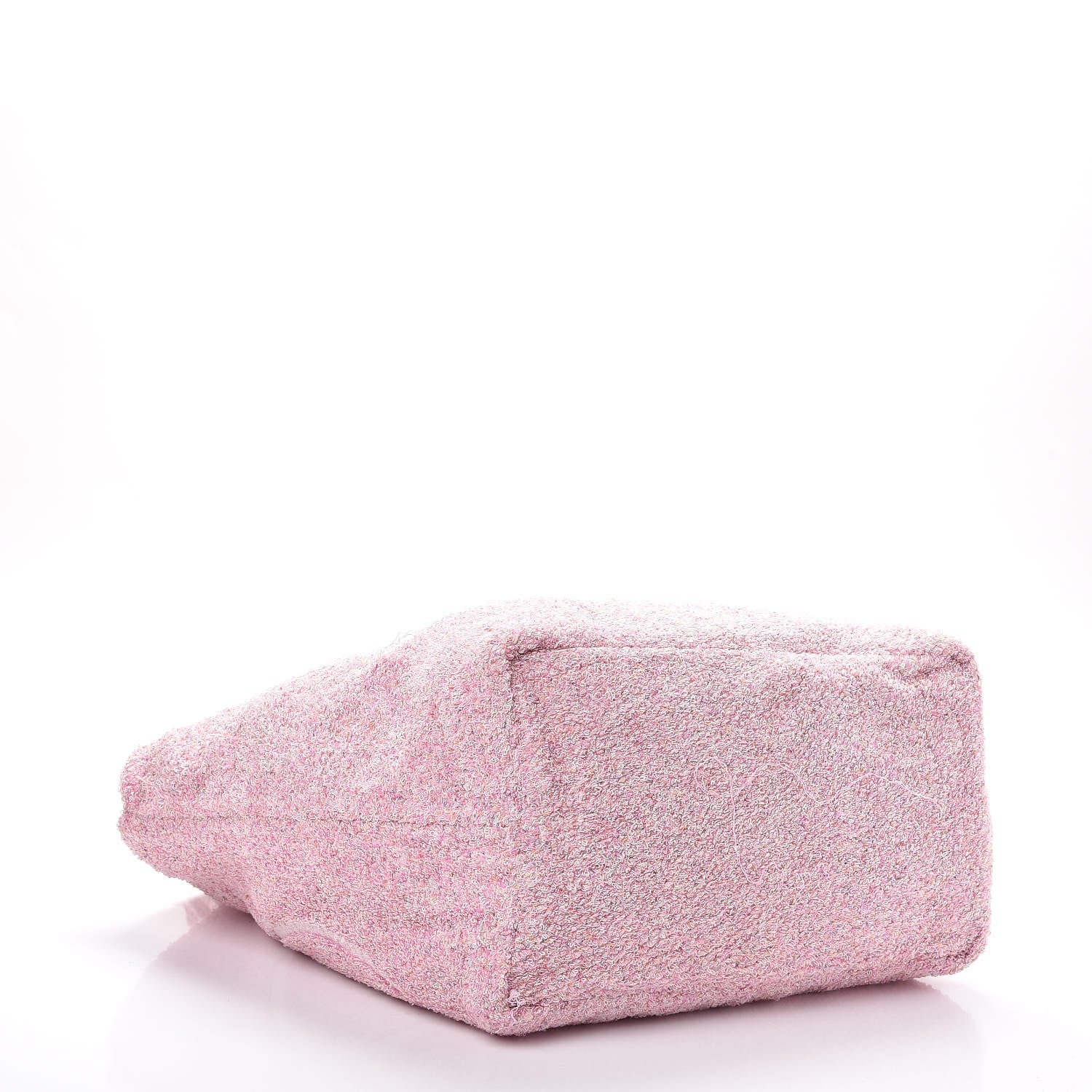 Chanel Terry Cotton CC Tote Pink 4 of 5