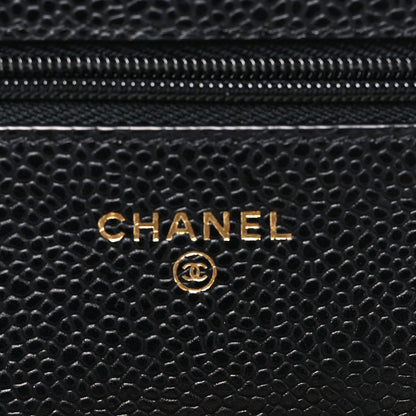 Chanel Caviar Quilted Wallet on Chain WOC Black 6 of 11