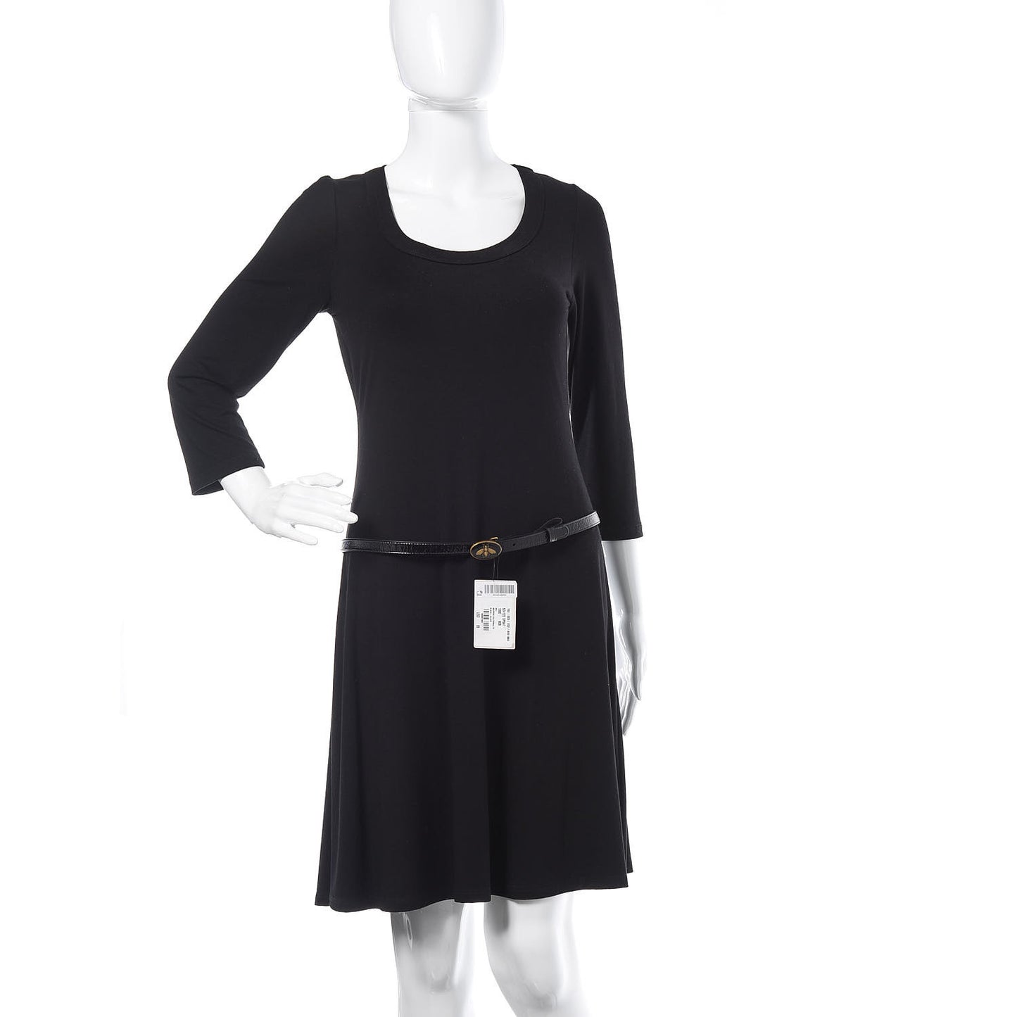 Skipper Calfskin Enamel Bee 15mm Belt 90 36 Black