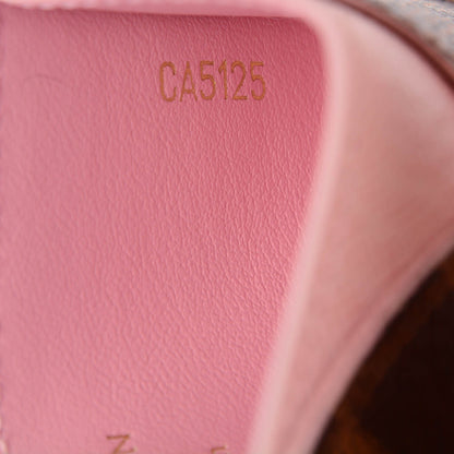 Louis Vuitton Damier Ebene Caissa Card Holder Rose Ballerine 6 of 7