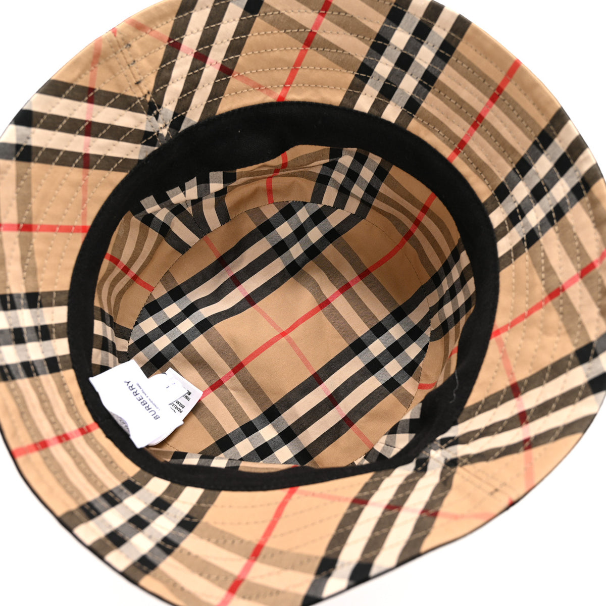 Burberry Cotton Gabardine Bucket Hat L Black 1791125  display picture 2