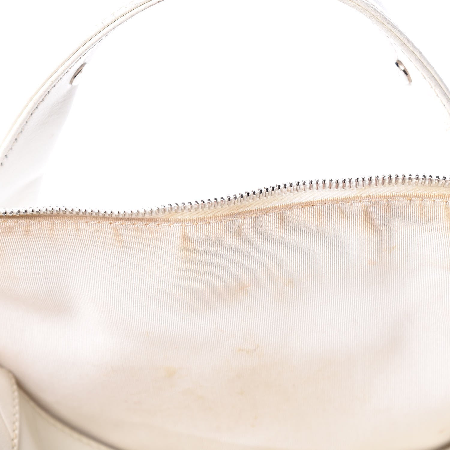 Chanel Calfskin Bowling Bag White 18 of 21