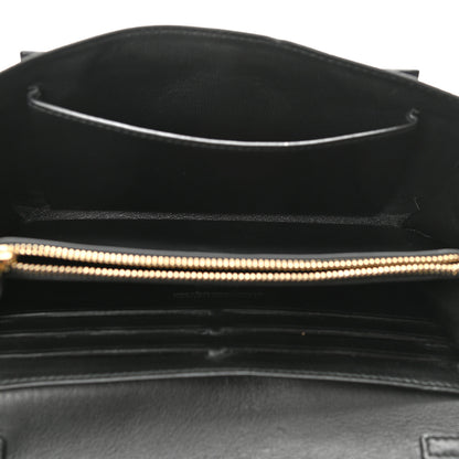 Alexander McQueen Pebbled Calfskin Skull Wallet on Chain Black 5 of 9