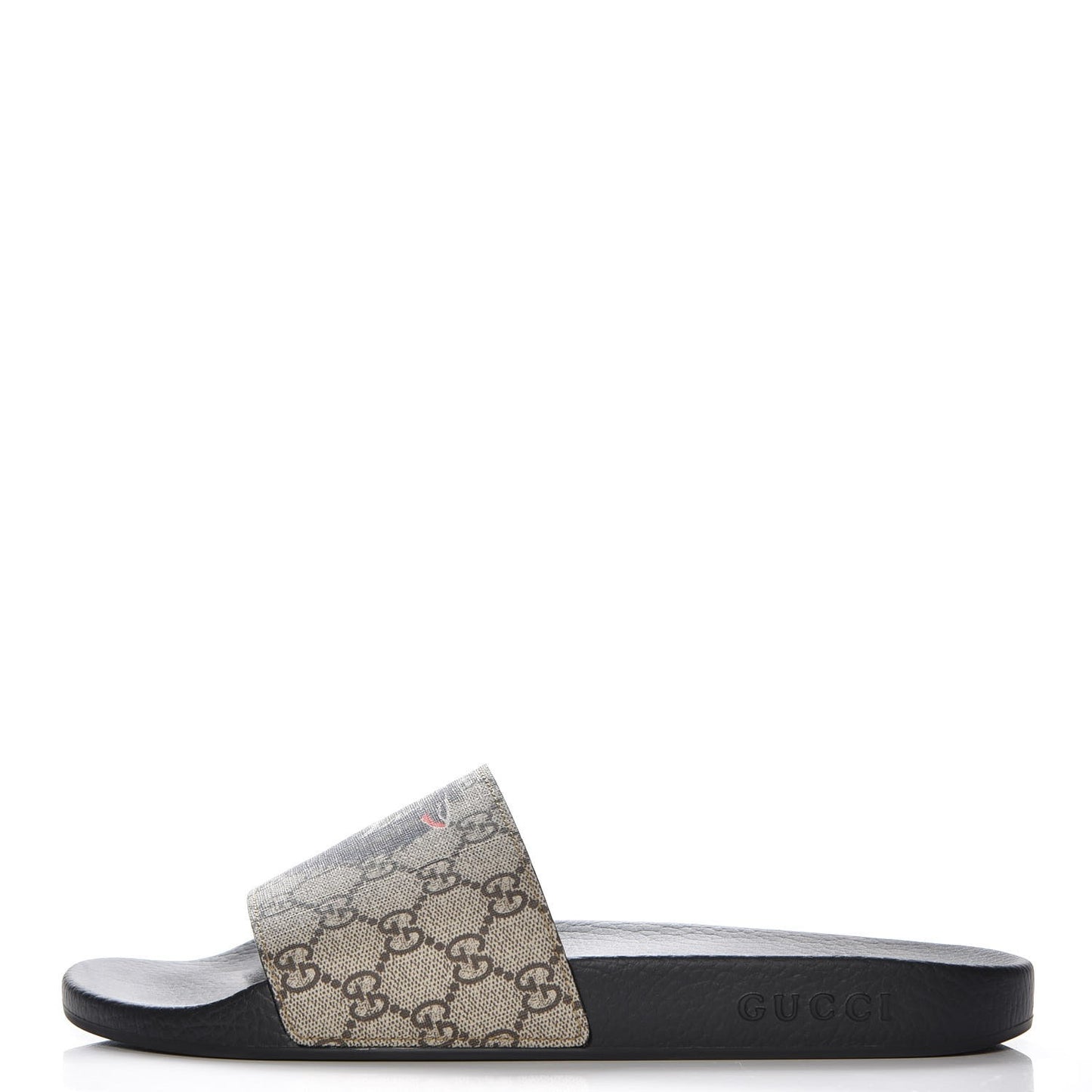 GG Supreme Monogram Wolf Mens Slide Sandals 11 Beige