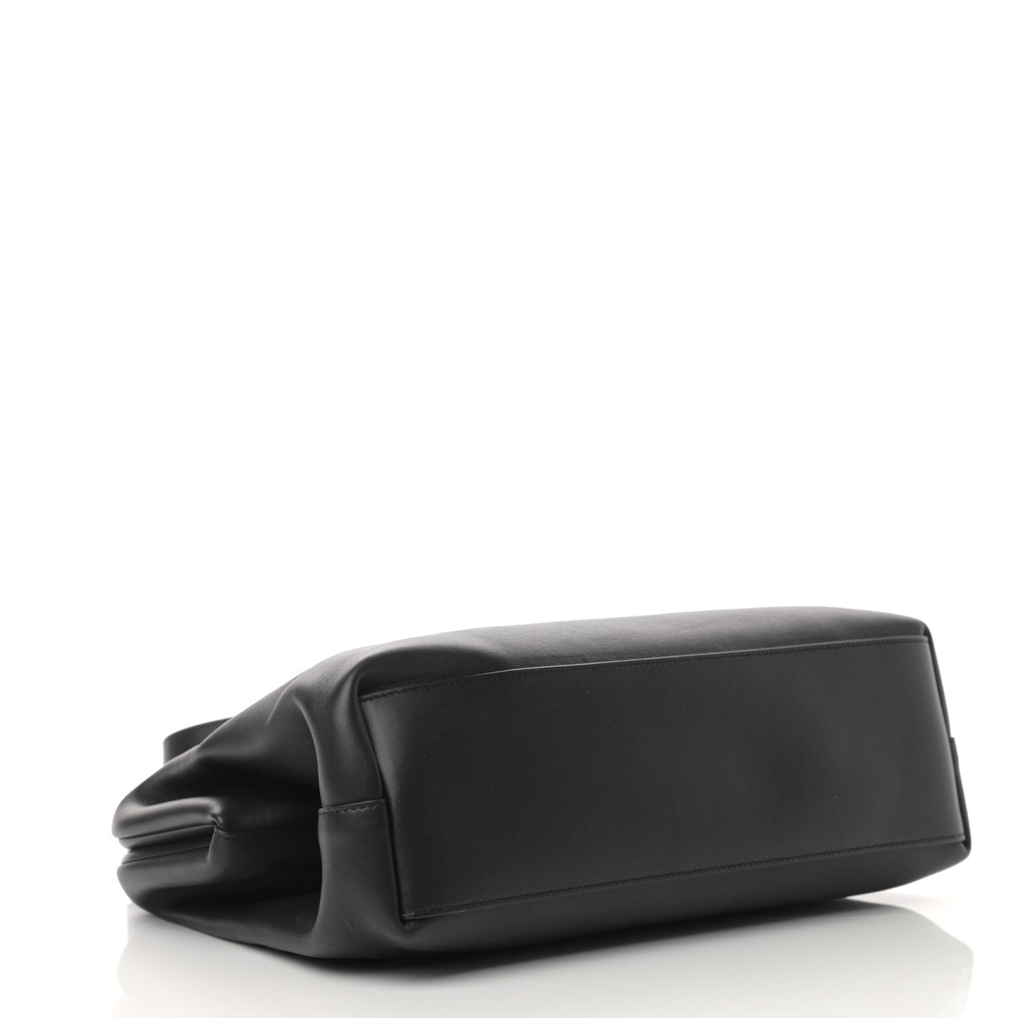 Calfskin Large The Point Triangle Bag Black