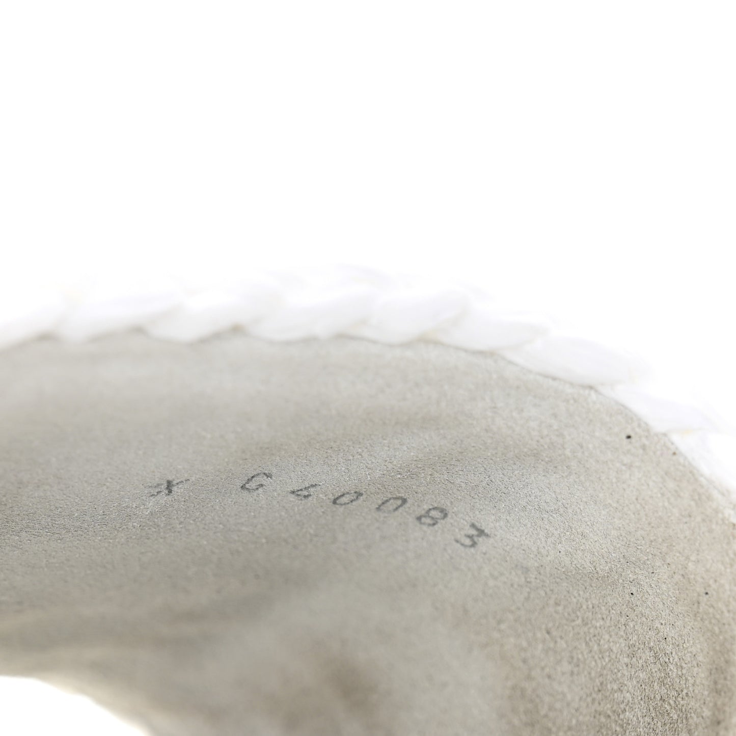 Raffia Crystal CC Mules Sandals 39 White