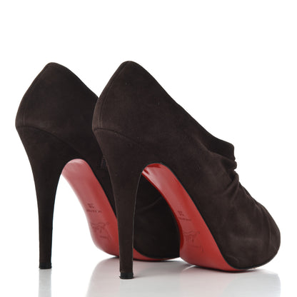 Christian Louboutin Suede Treopli 120 Booties 36 Moka 4 of 18