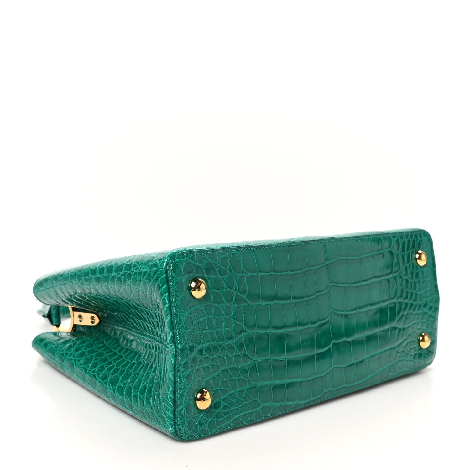Louis Vuitton Alligator Capucines MM Emeraude 4 of 9