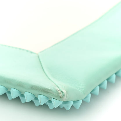 Christian Louboutin Peter Spikes Medium Pouch Turquoise 9 of 10