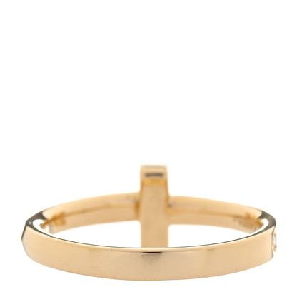 Tiffany 18K Yellow Gold Diamond 2.5mm T T1 Ring 56 7.75 54/7 3 of 5