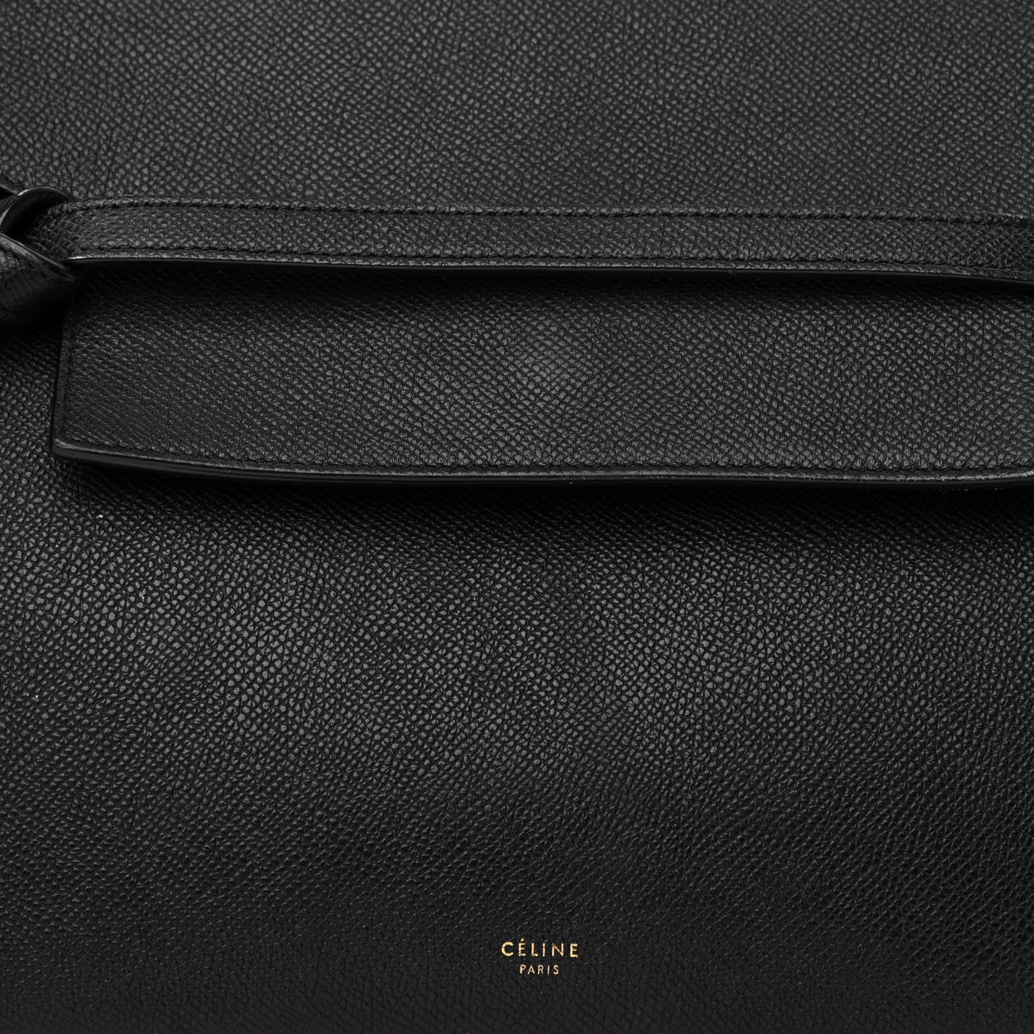 Celine Grained Calfskin Mini Belt Bag Black 7 of 10