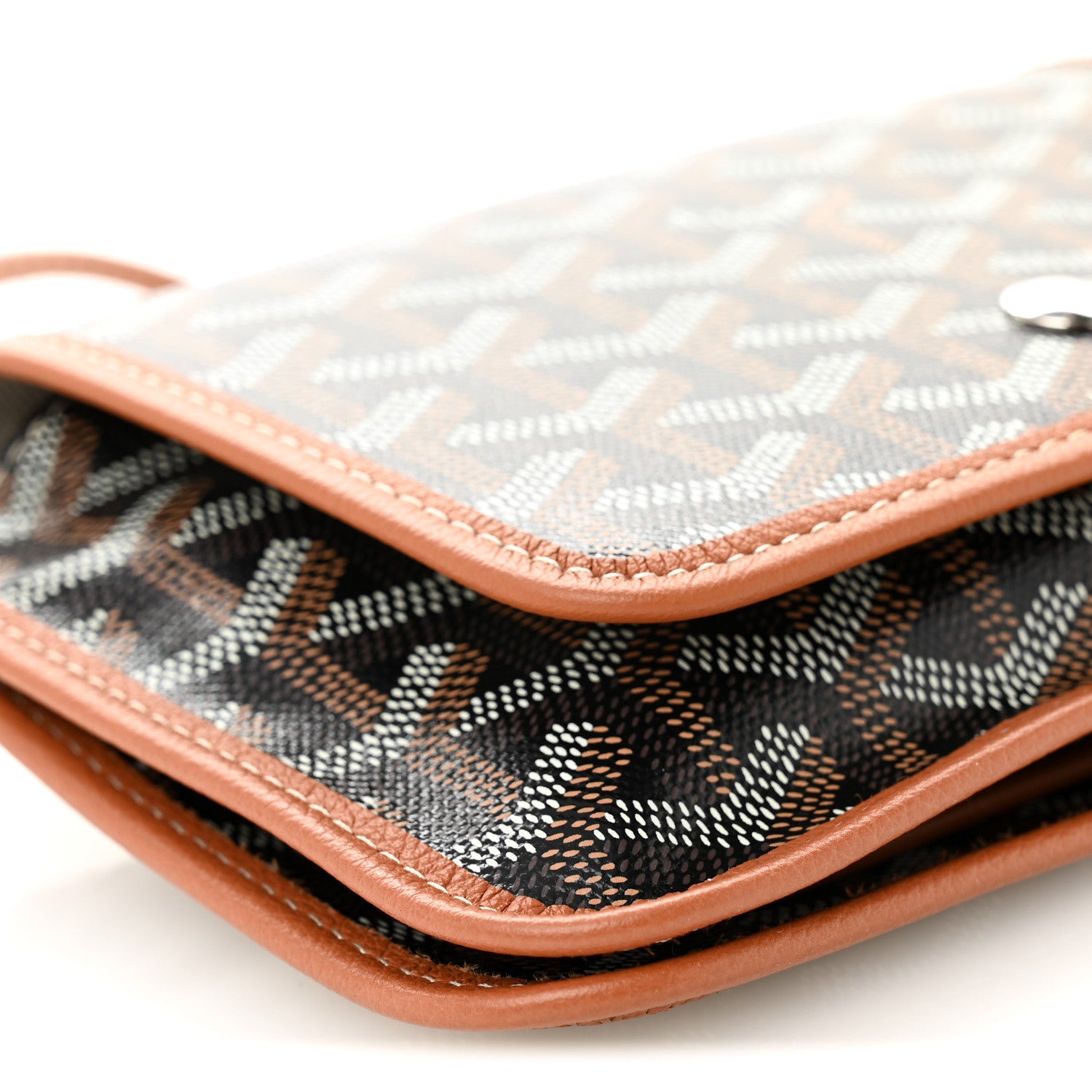 Goyard Goyardine Plumet Wallet Clutch Black Gold 9 of 10