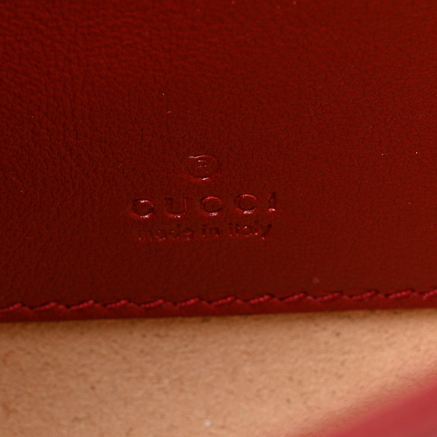 Gucci Textured Calfskin Web Mini Rajah Slim Flap Shoulder Bag Romantic Cherry 6 of 11
