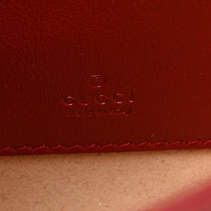 Gucci Textured Calfskin Web Mini Rajah Slim Flap Shoulder Bag Romantic Cherry 6 of 11
