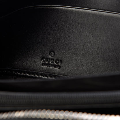 Gucci Guccissima Web Zip Around Wallet Black 6 of 7