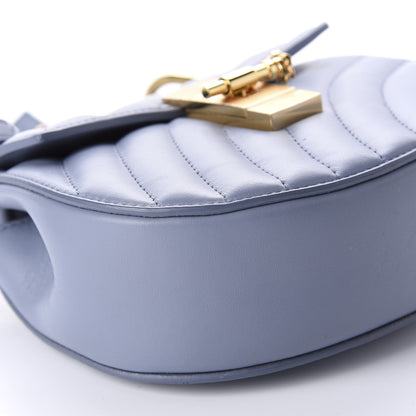 Chloe Calfskin Quilted Mini Drew Bijou Shoulder Bag Washed Blue 6 of 11