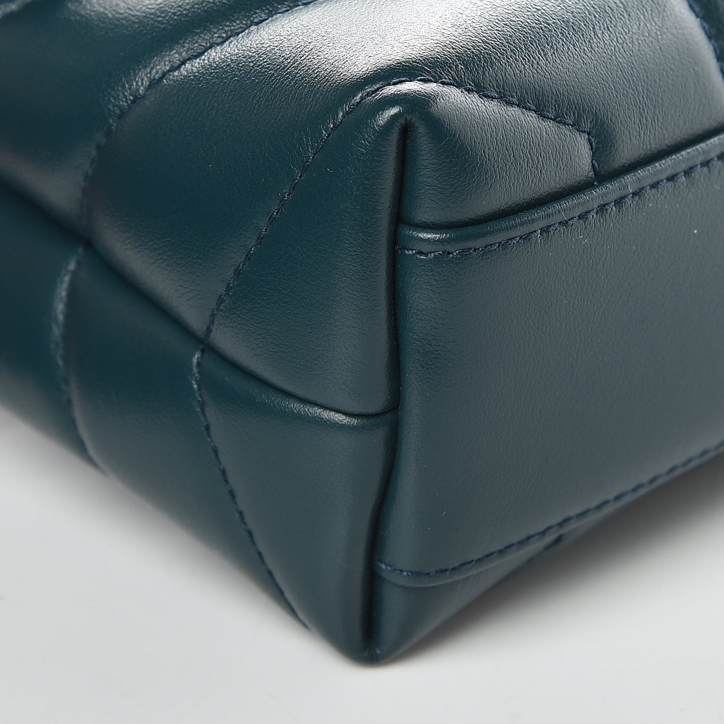 Calfskin Y Quilted Monogram Toy Loulou Satchel Dark Turquoise