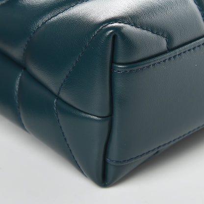 Saint Laurent Calfskin Y Quilted Monogram Toy Loulou Satchel Dark Turquoise 7 of 8