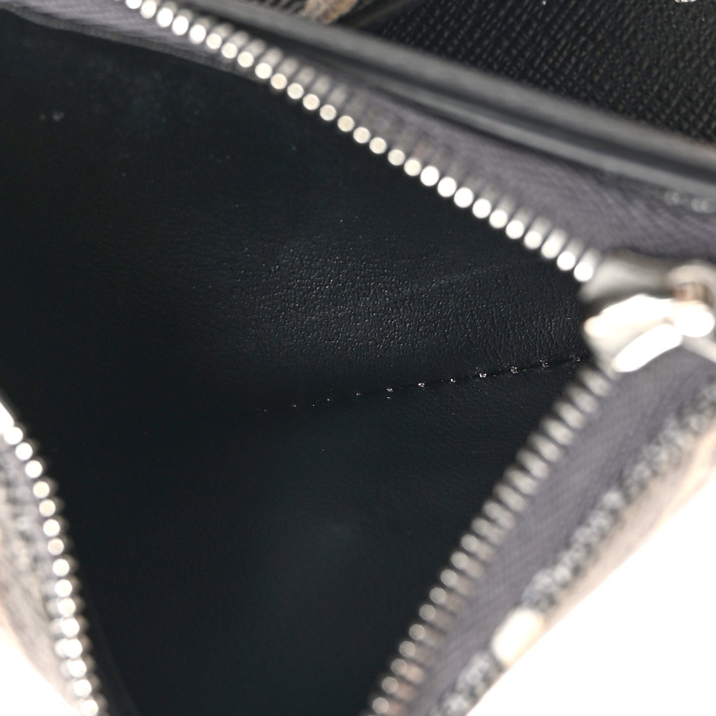 Denim Monogram Jacquard Victorine Wallet Grey