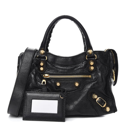 Balenciaga Agneau Giant 12 Gold Hardware Mini City Black 1 of 10