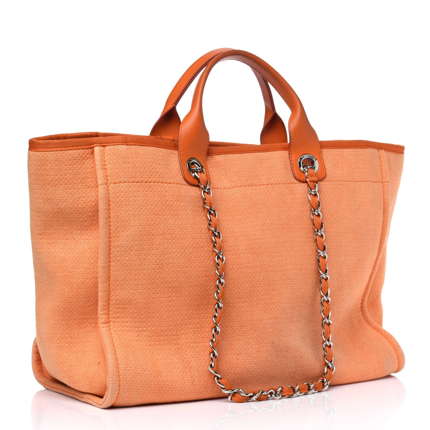 Canvas Medium Deauville Tote Orange