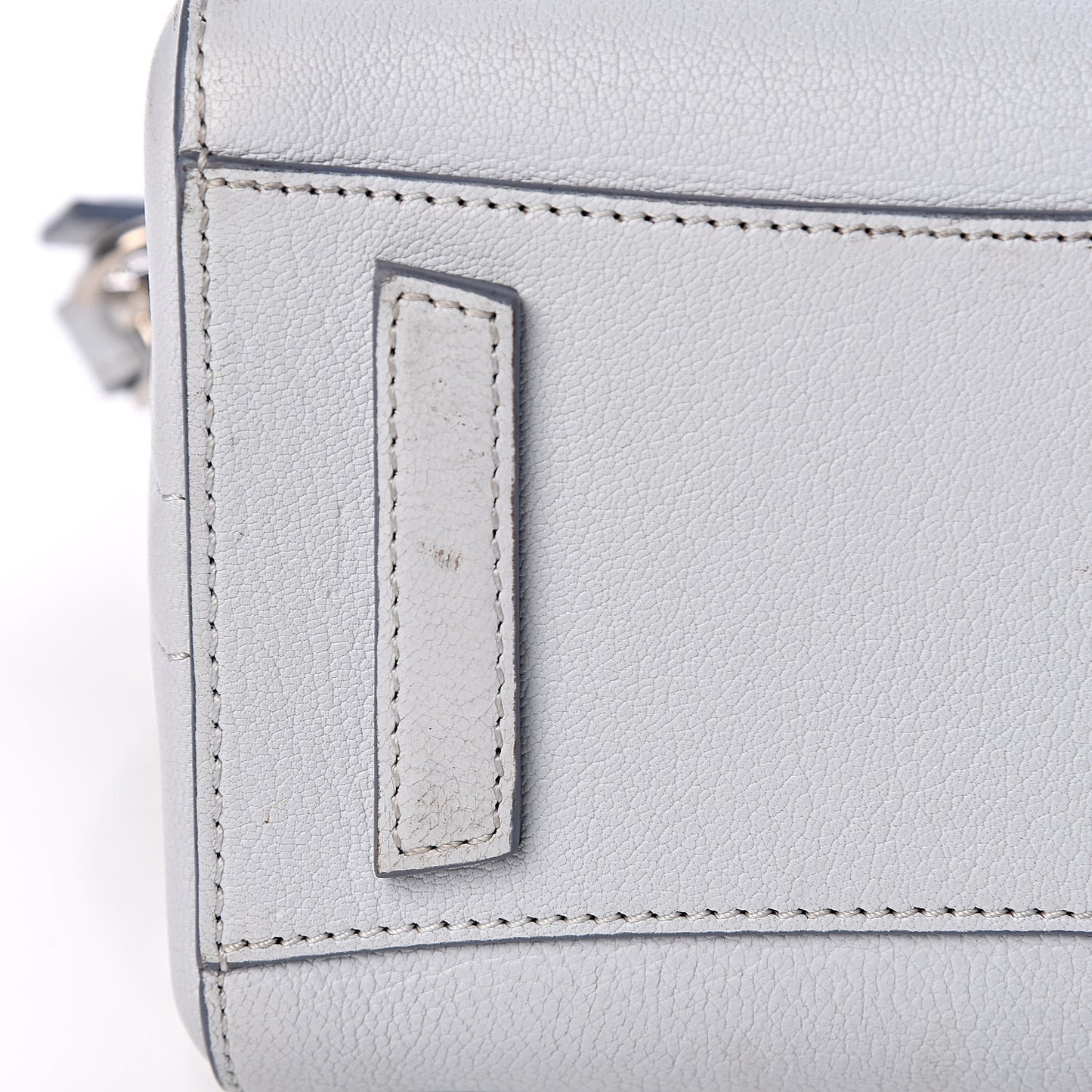 Sugar Goatskin Mini Antigona Baby Blue